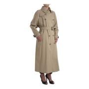 Khaki Dobbeltspent Trench Coat