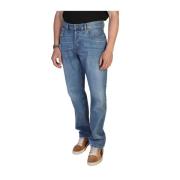 Regular Fit Jeans i Bomullsblanding for Menn