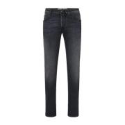 Premium Sort Slim Fit Bomull Jeans