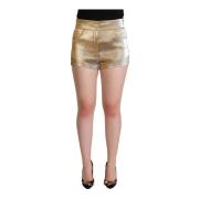 Metallic Hot Pants med middels høy midje