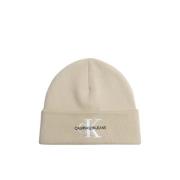 Brodert Beanie i Plaza Taupe