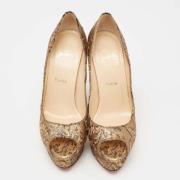 Pre-owned Gullstoff Christian Louboutin haeler