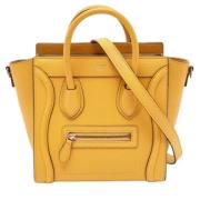 Pre-owned Gul Leather Celine Bagasje