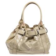 Pre-owned Beige Laer Burberry Tote