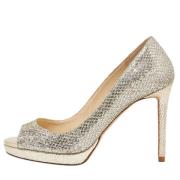 Pre-owned Metallisk stoff Jimmy Choo haeler