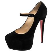 Pre-owned Svart semsket skinn Christian Louboutin haeler