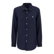 Navy Linen Shirt