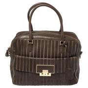 Pre-owned Brunt skinn Anya Hindmarch veske