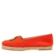 Pre-owned Oransje lerret Christian Louboutin Leiligheter