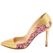 Pre-owned Gull skinn Christian Louboutin haeler