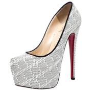 Pre-owned Hvit Raffia Christian Louboutin haeler