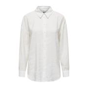 Hvit Only Onliris L/S Modal Shirt Noos Wvn Skjorter