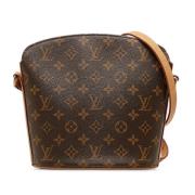 Pre-owned Brunt skinn Louis Vuitton Drouot