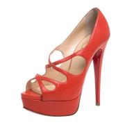 Pre-owned Oransje skinn Christian Louboutin haeler