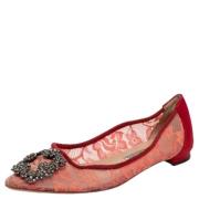 Pre-owned Red Lace Manolo Blahnik Leiligheter