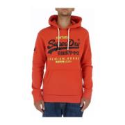 Herre Oransje Print Sweatshirt