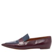 Pre-owned Burgunder skinn Celine Flats