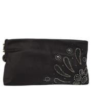 Pre-owned Svart sateng Bvlgari Clutch