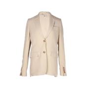 Pre-owned Beige viskose burberry coat