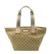 Pre-owned Beige Canvas Gucci Tote