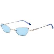 Silver/Light Blue Carytown Sunglasses