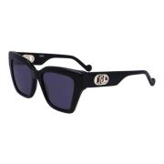 Black/Dark Grey Sunglasses Lj777S