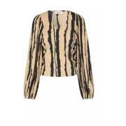 Stripete Harland Print Top