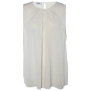 Pre-owned Beige Silk Moschino Top