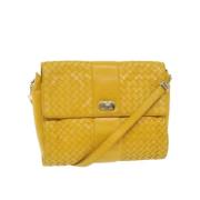 Pre-owned Gul skinn Bottega Veneta skulderveske