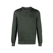 Grønn Crew Neck Ullgenser