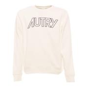 Hvit Sweatshirt for Menn