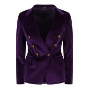 Velvet Dobbeltradet Blazer