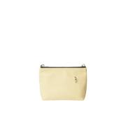 Stilig Vanilla Skinn Crossbody Veske