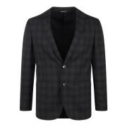 Håndlaget Rutete Blazer