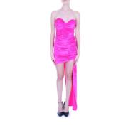 Fuchsia Cut-Out Kjole