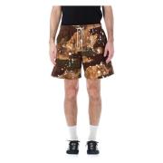 Camo Dryppende Shorts Stilig Moderne Mann