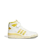 Cloud White og Hazy Yellow Skinn Sneakers