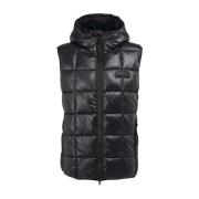 Svart Logo Gilet Jakke