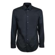 Elegant Slim Fit Italiensk Krage Skjorte