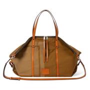 Brun Canvas Holdall Bag