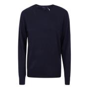 Marineblå Langarmet Pullover