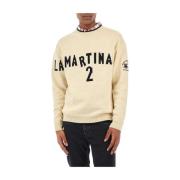 Merino Ull Crew Neck Genser Off White