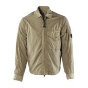 Beige Overshirt for Menn