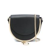 Mara Flap Crossbody Veske - Svart Skinn