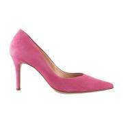 Elegante Rosa Semskede Pumps