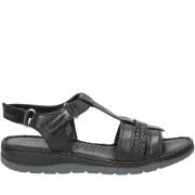 black casual open sandals