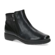 Sort Nappa Lukkede Booties