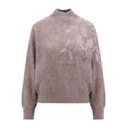 Brodert T-Neck Sweater