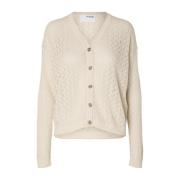 Agny Ls Knit Cardigan - Birch