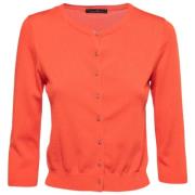 Pre-owned Oransje strikket Carolina Herrera Cardigan